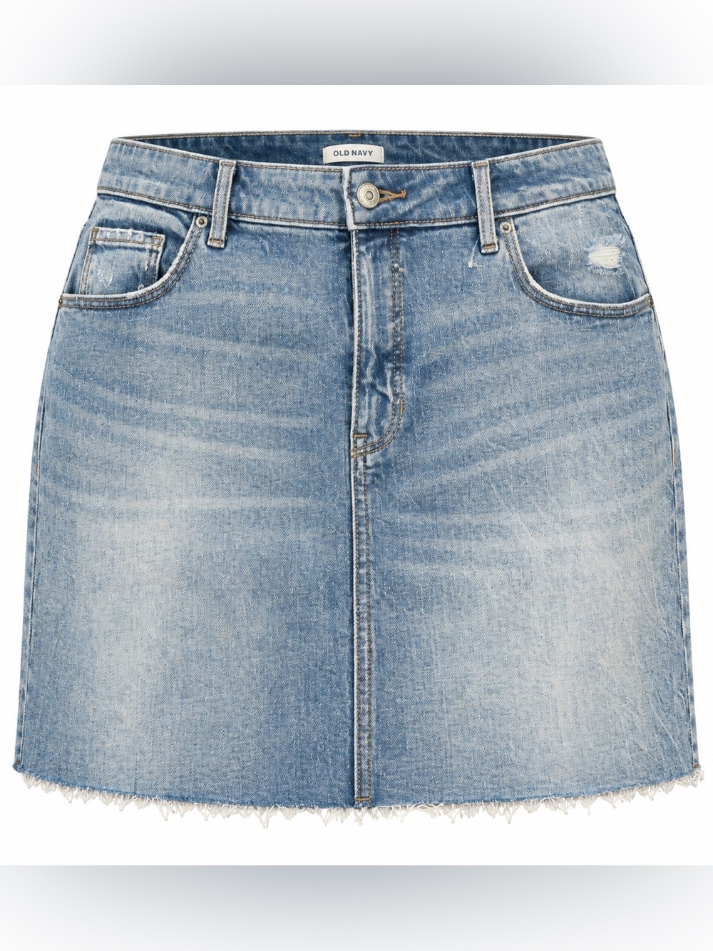Old Navy denim mini skirt, size 14